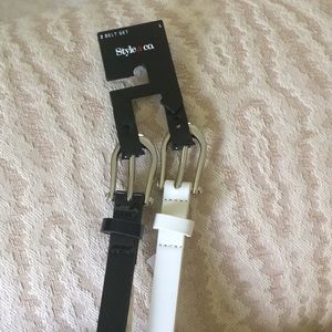 Belts Style and Company 1:Black & 1:White belts